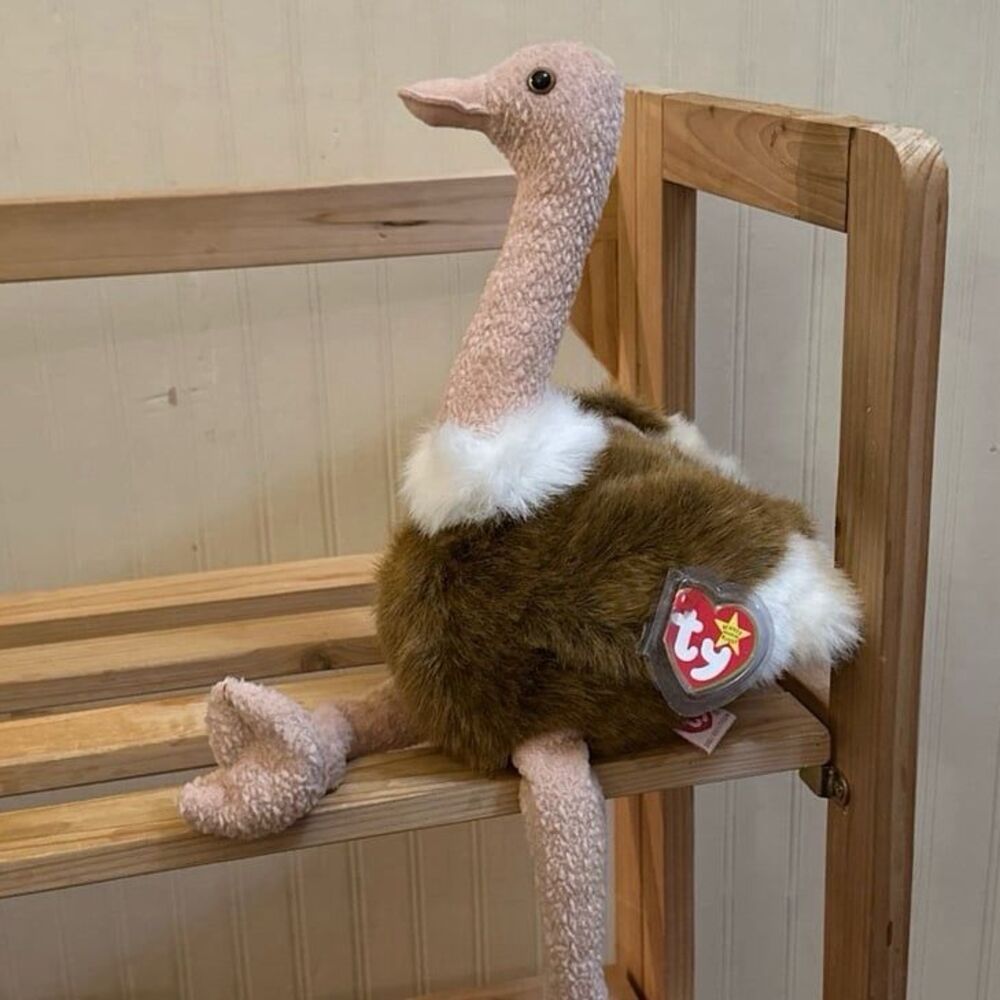 Ty Beanie Buddy Stretch  the Ostrich  NW